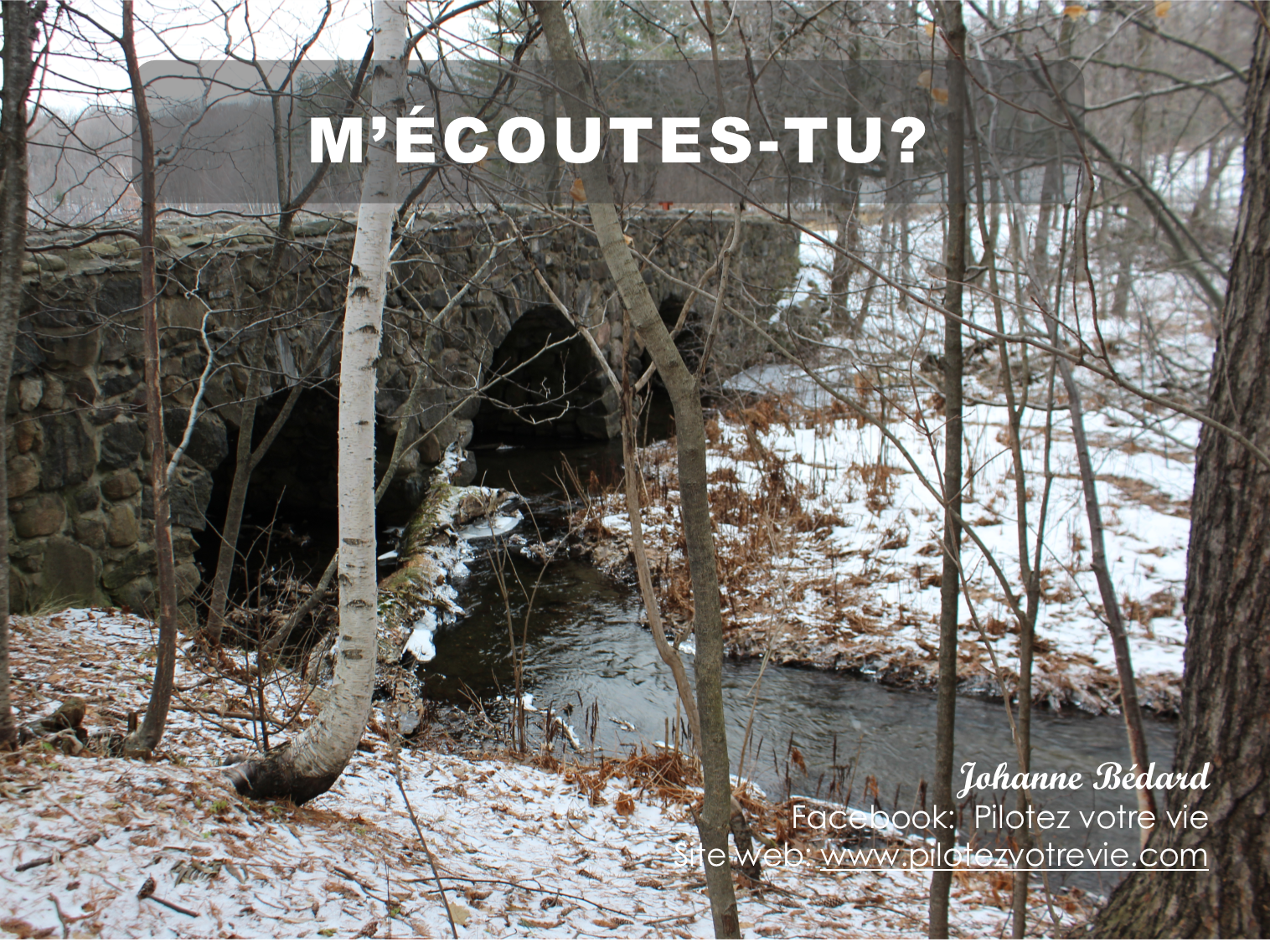 M'écoutes-tu?