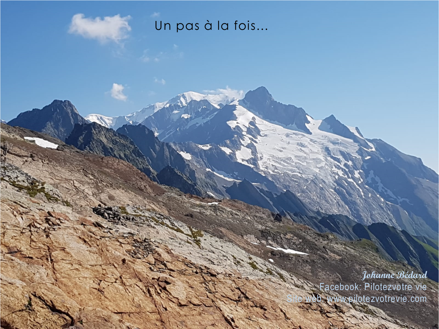 Un pas à la fois...