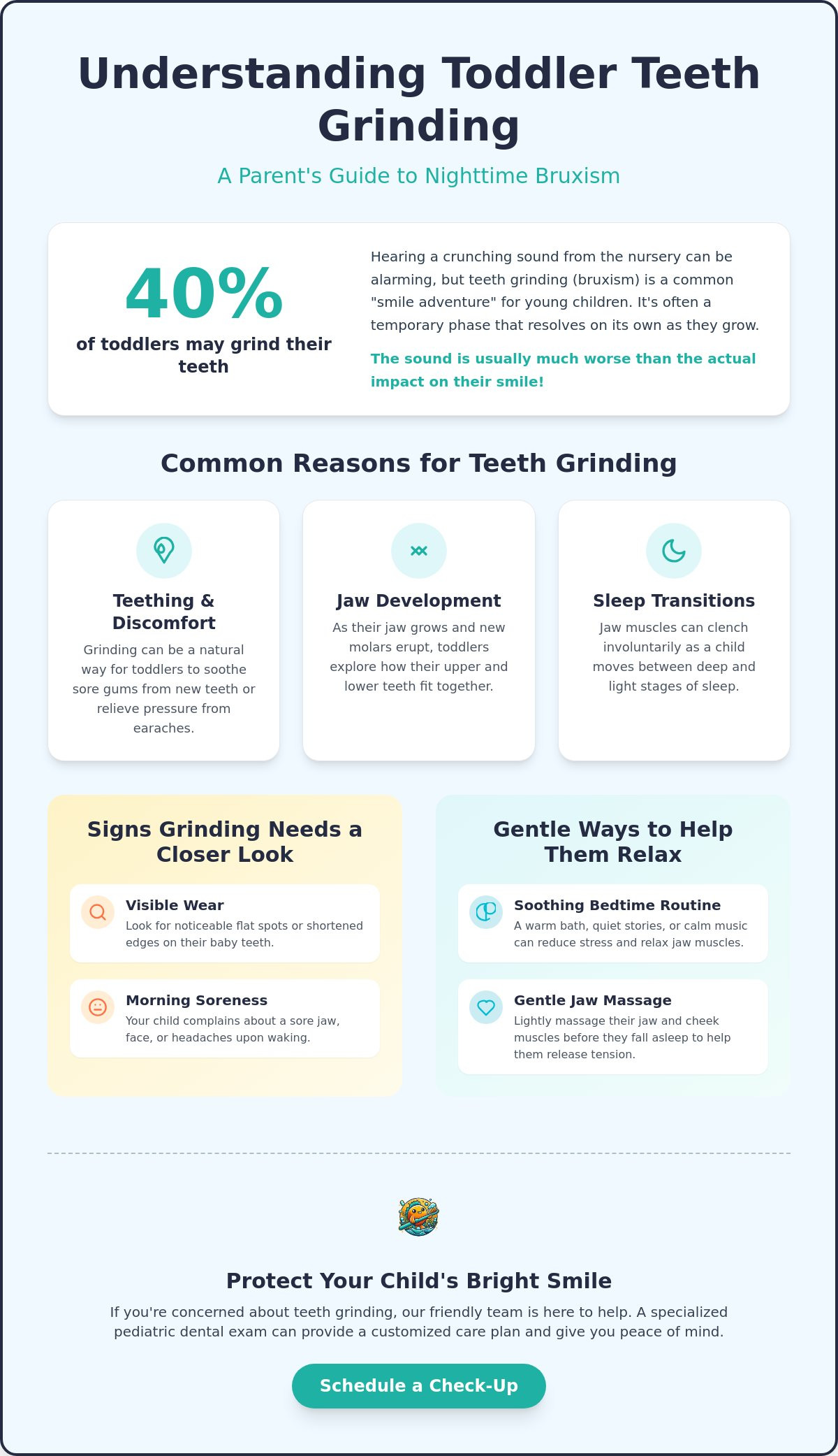 How to stop toddler from grinding teeth