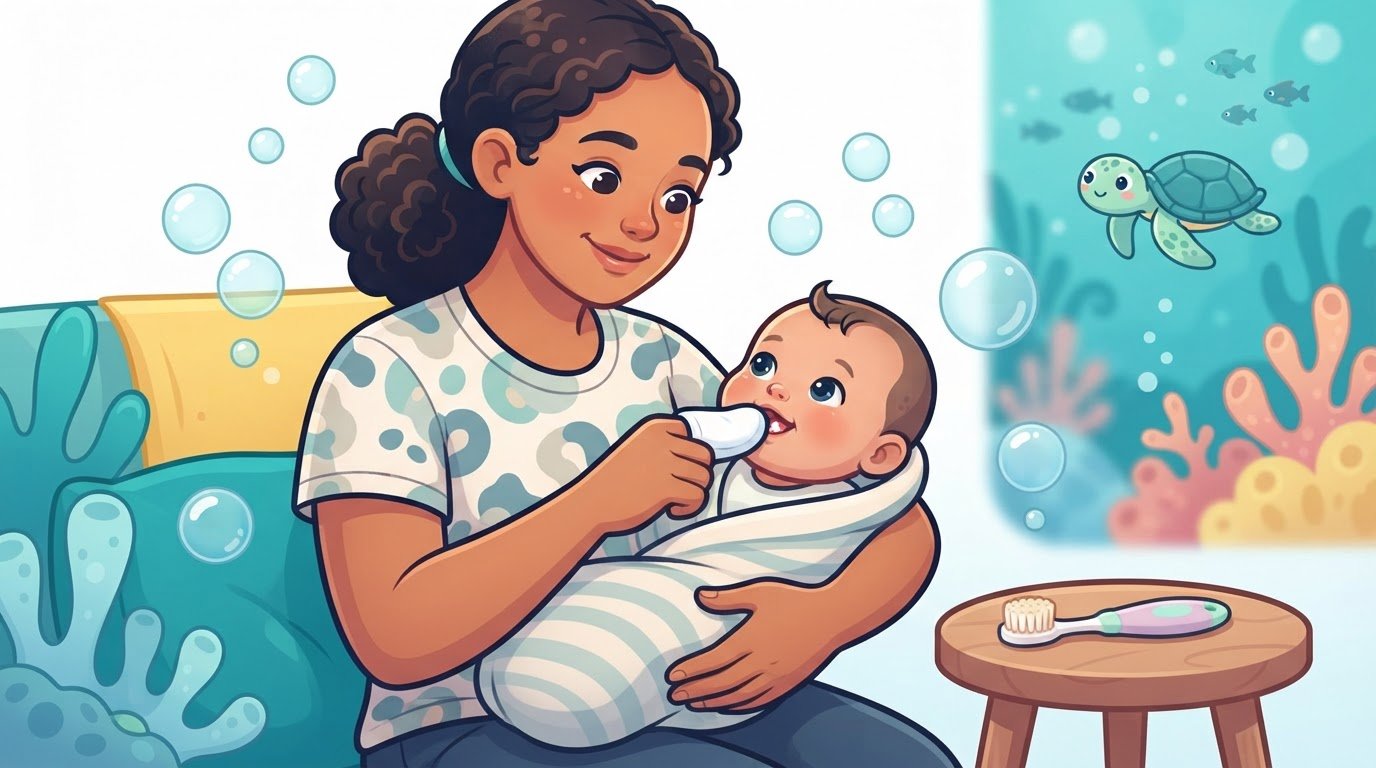 How to Brush Baby's Teeth and Clean Gums Before They Erupt