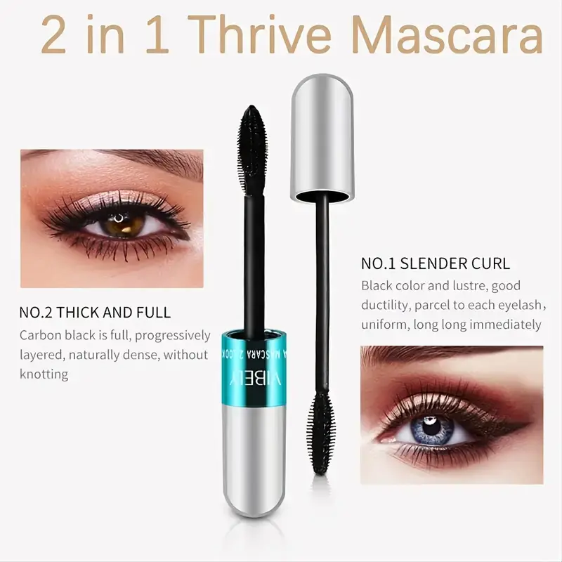 Miniatura: 4D Silk Fiber Mascara for Lengthening & Thickening Lashes