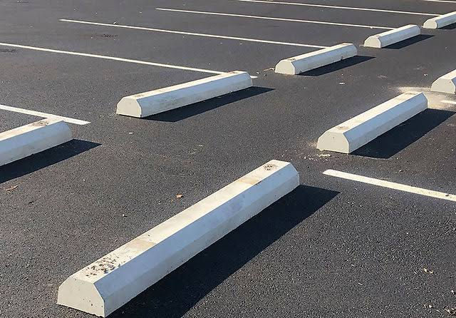 Concrete wheel stops in san diego sales and istallation contact Perfect Striping