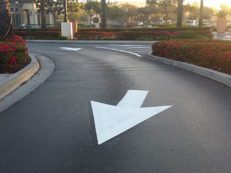 Directional Arrow Painting in San Diego