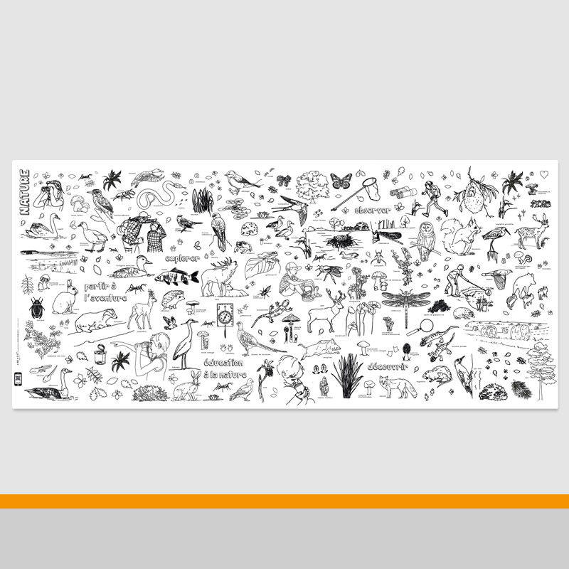 Miniature : coloriage XXL NATURE
