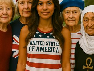 America and her much older sisters.
