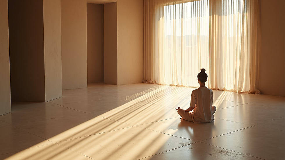 Peaceful meditation space