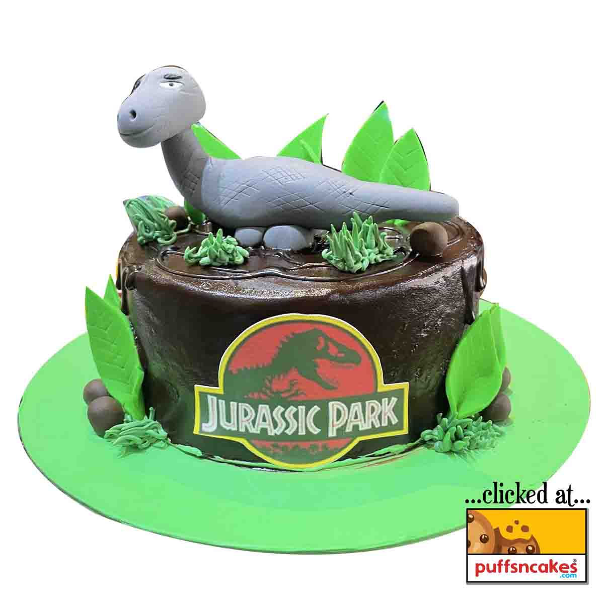 (1260) Jurassic Park inosaur Theme Cake