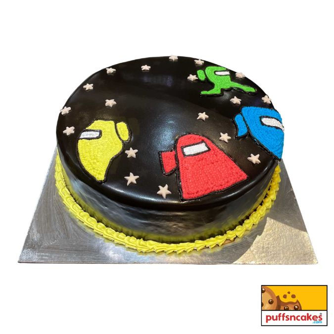 (770) Among Us Game Theme Cake