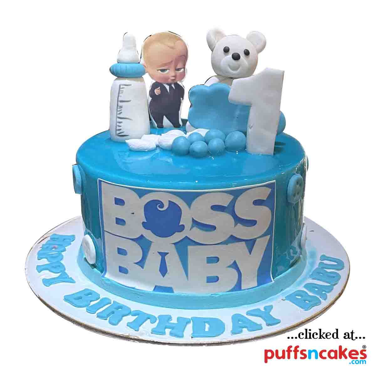 (1997) Boss Baby Theme Semi Fondant Cake
