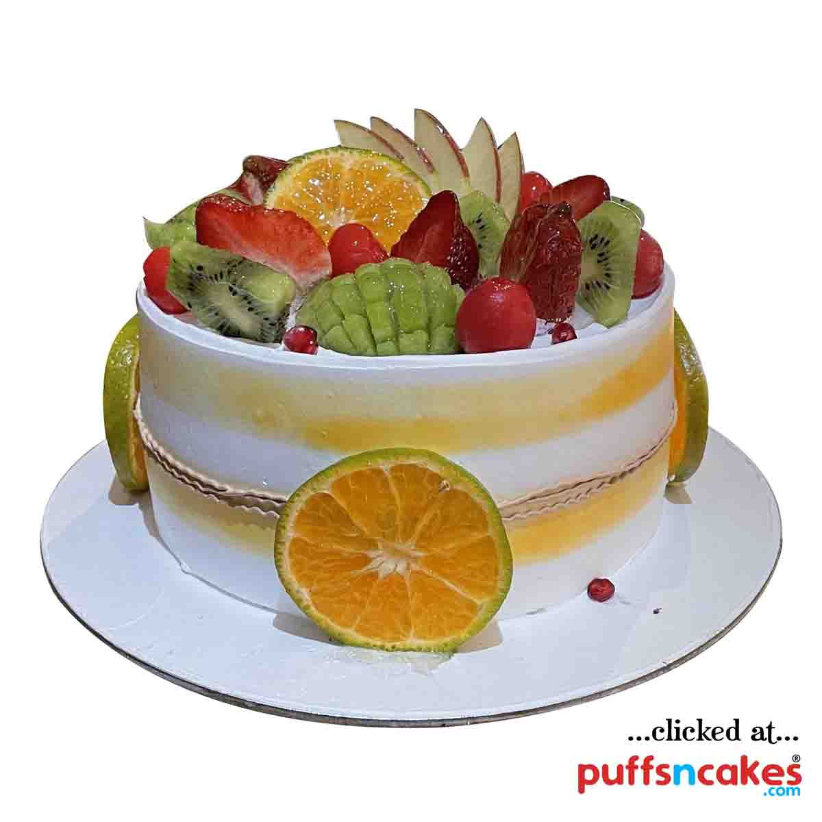 (2064) Fruits Basket Design Cake