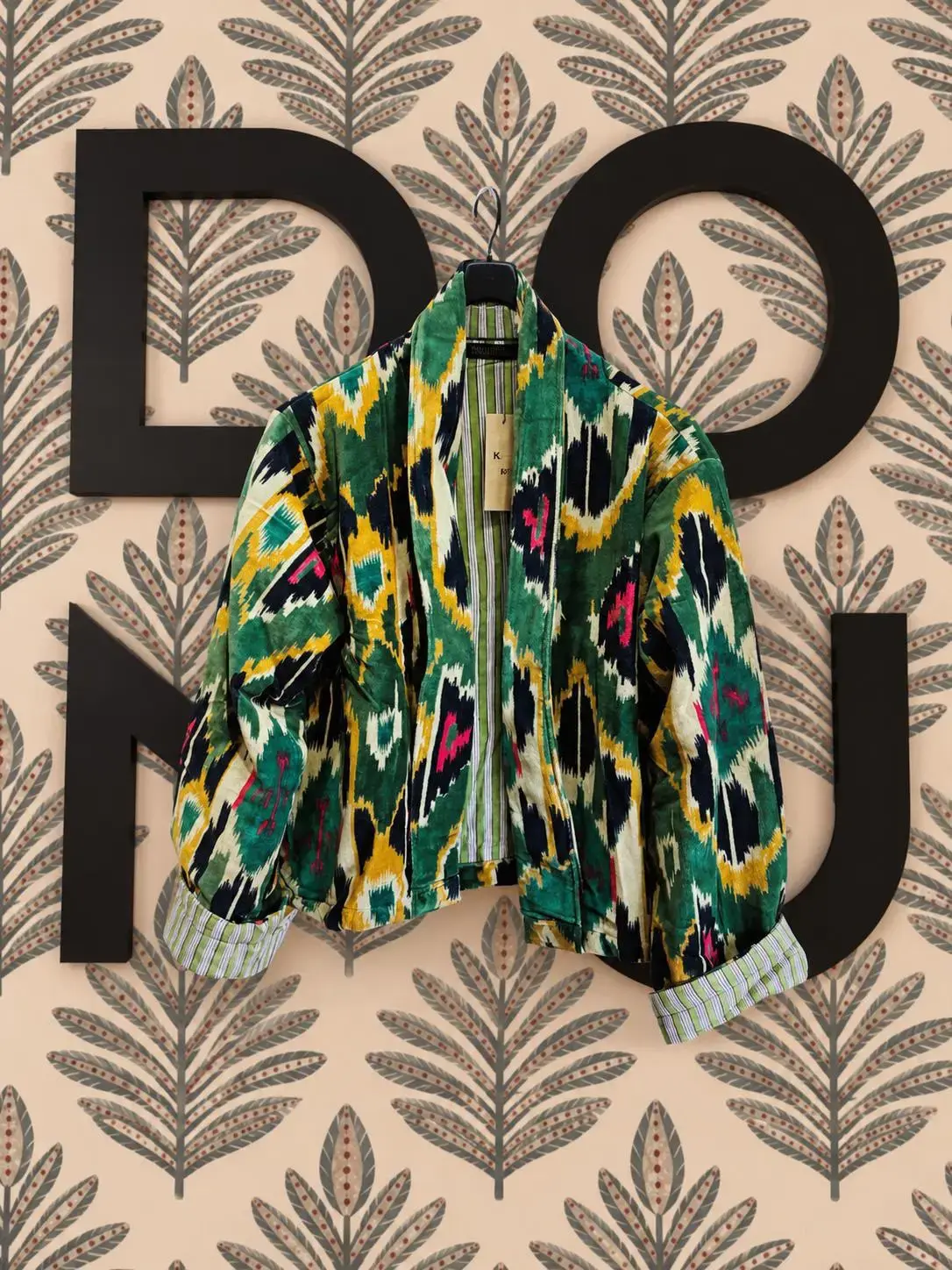 CHAQUETA IKAT TERCIOPELO