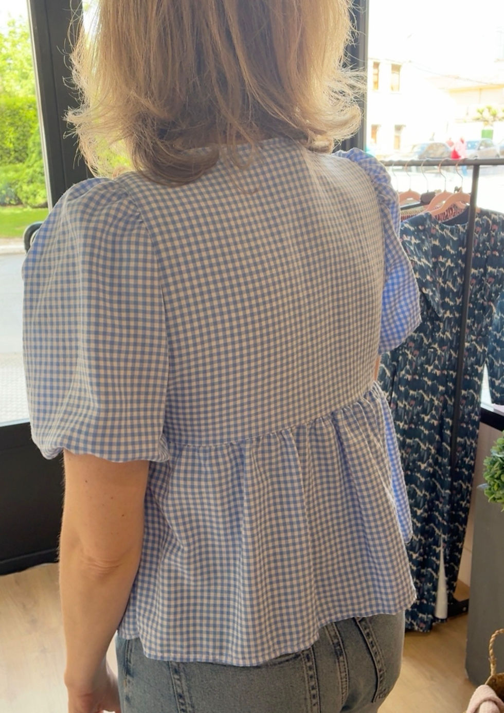 Miniatura: BLUSA VICHY AZUL