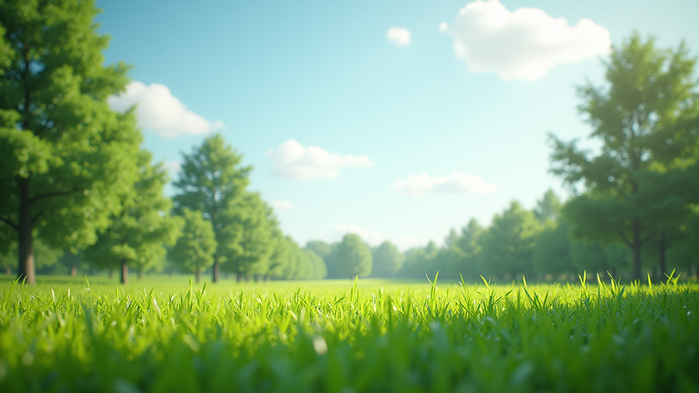 Wide angle view of a serene natural landscape