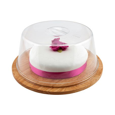 Genware Round Wood Serving / Cake Board 33cm