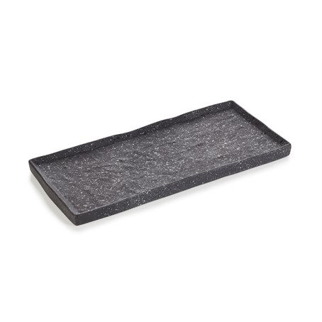 Solstice Rectangular Plate 30cm Cosmos Platinum