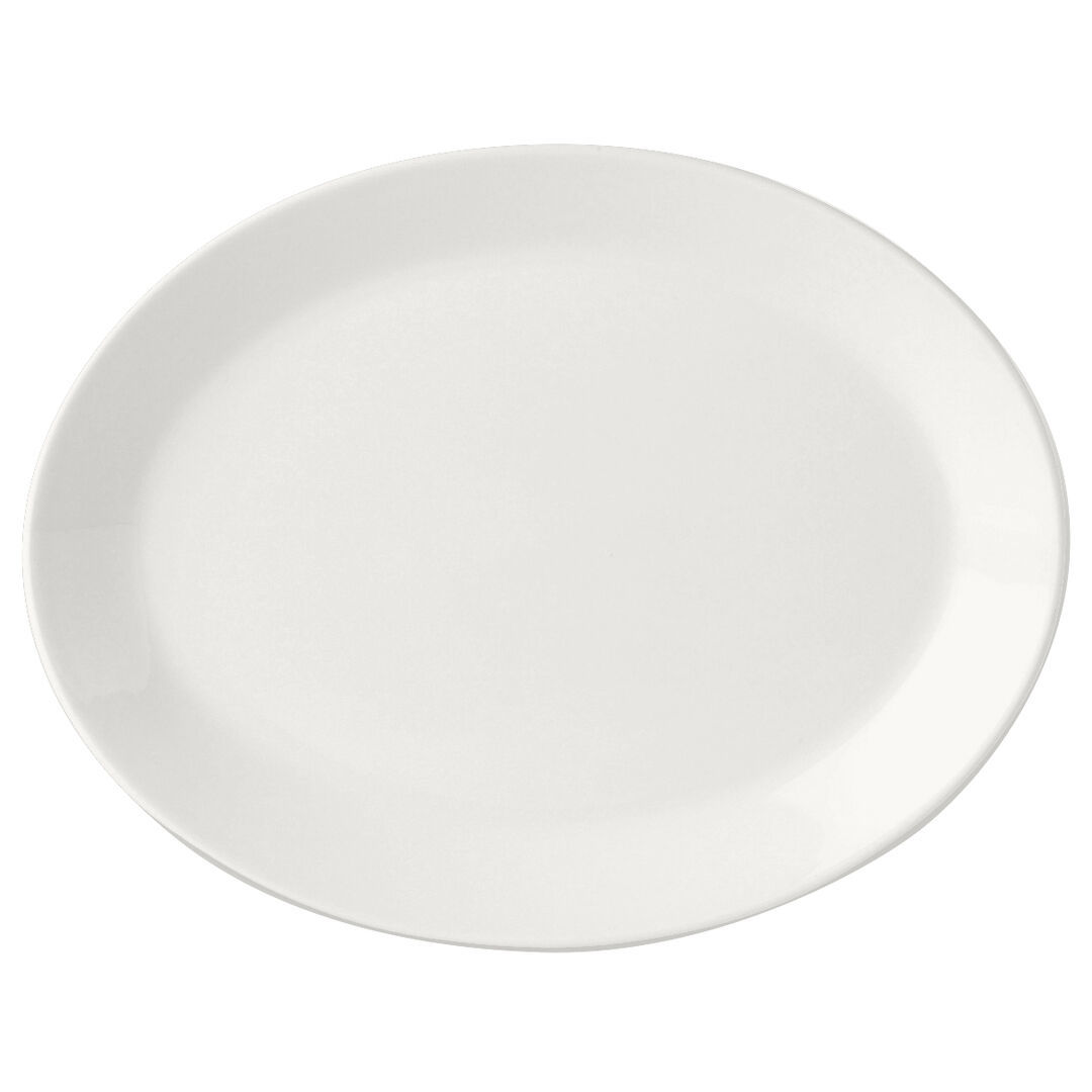 Simplicity White Oval Coupe Plate 39cm (15 1/2")