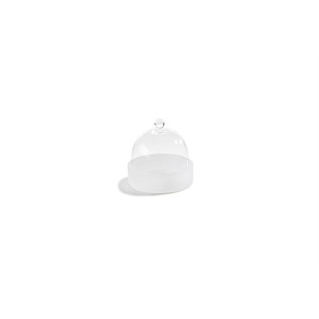 Mealplak Nacryl White Gourmet Round With Dome 30 cl