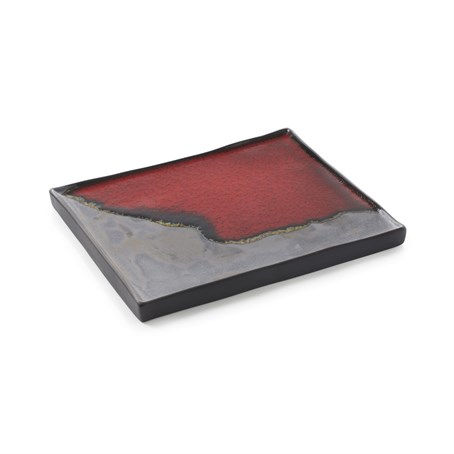 Solstice Rectangular Plate 21cm Solar Storm