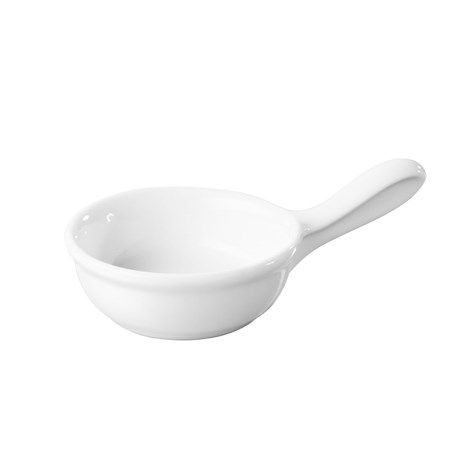 Miniature Saucepan 6.4cm 2cl White