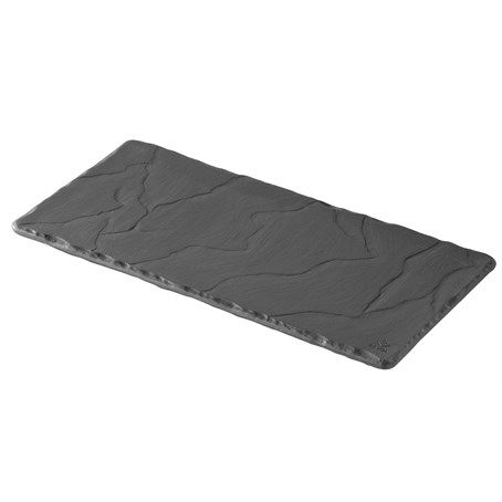Basalt Rectangular Tray 20X10cm Matt Slate Style