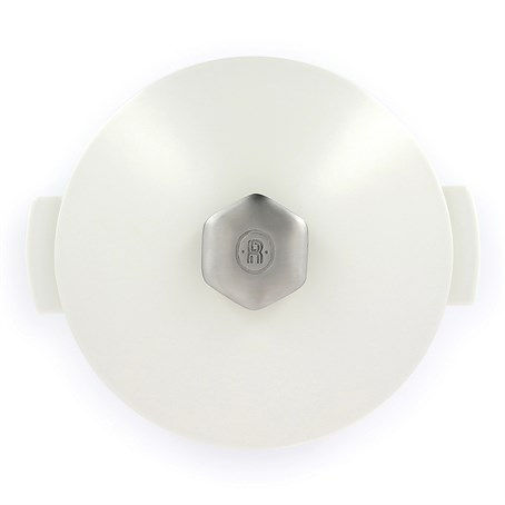 Revolution Ss-Handle Lid For Cocotte 19C Satin-White