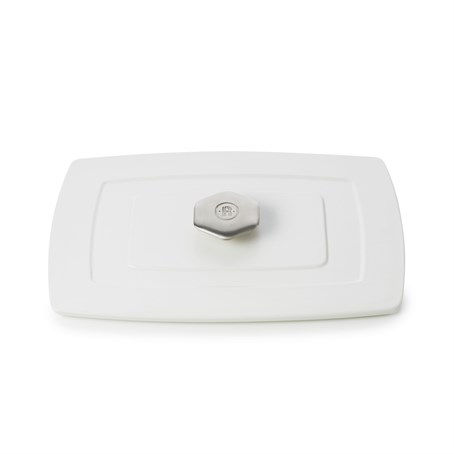 Revolution Lid For Rectangular Dish 30cm Satin-White