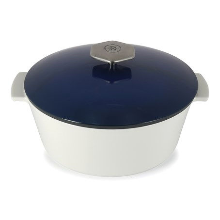 Revolution Round Cocotte 9''/22cm Tuareg Blue Induction