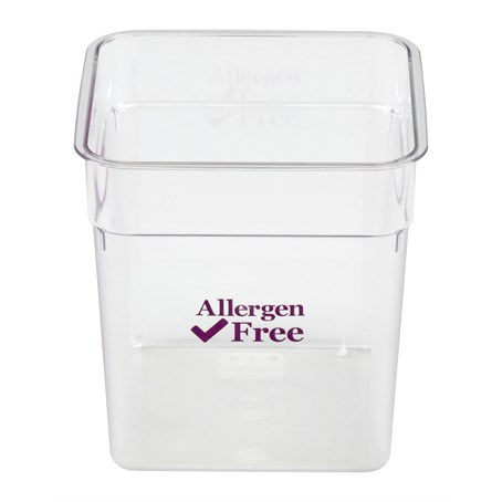 Cambro 7.6L Allergen Square Storage Container