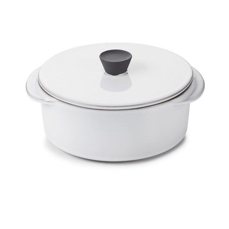 Caractere Cocotte With Lid 25cl White Cumulus