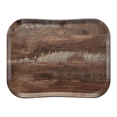 Cambro Dark Oak Versa Century Textured Smooth Tray 355x457mm