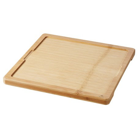 Basalt Liner Tray For square Plate 25cm Bamboo