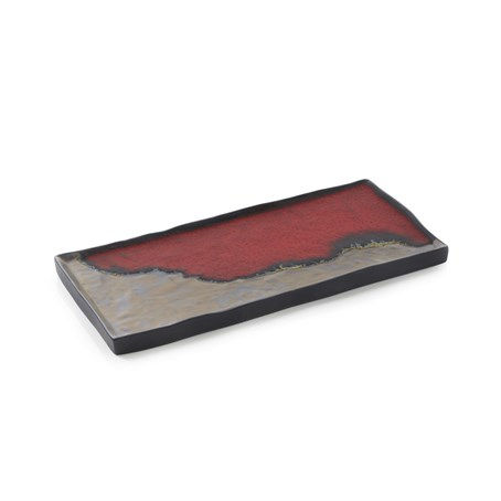 Solstice Rectangular Plate 30cm Solar Storm
