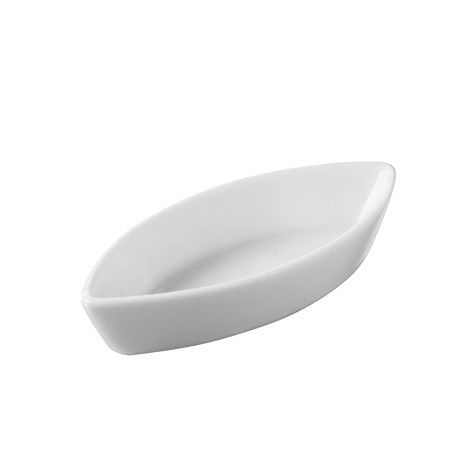 Miniature Calisson Dish 9.5X4cm White