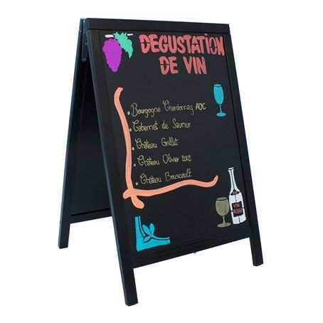 Duplo A-Board 55X85cm, Black