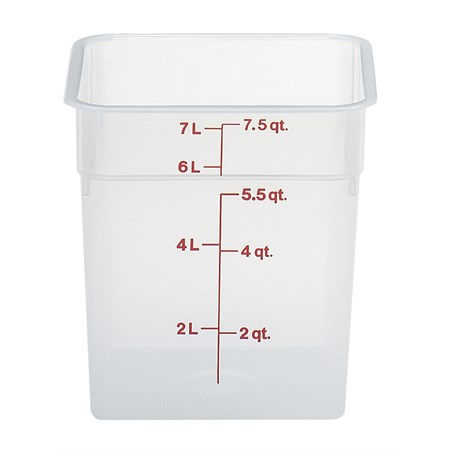 Cambro 7.6L Translucent CamSquare