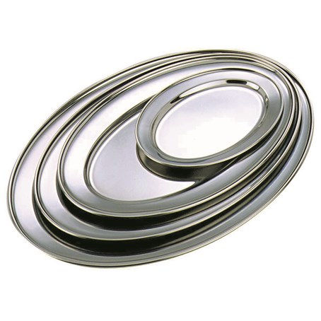 GenWare Stainless Steel Oval Flat 22cm/9"