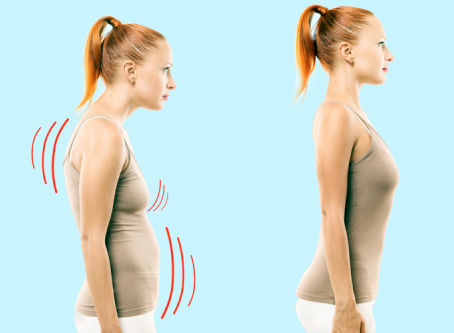 Você sabia que a má postura dá barriga?