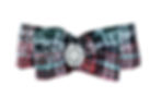 Tartan hair clip, diamante hair clip