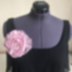 Large Dusky Pink lace flower pin