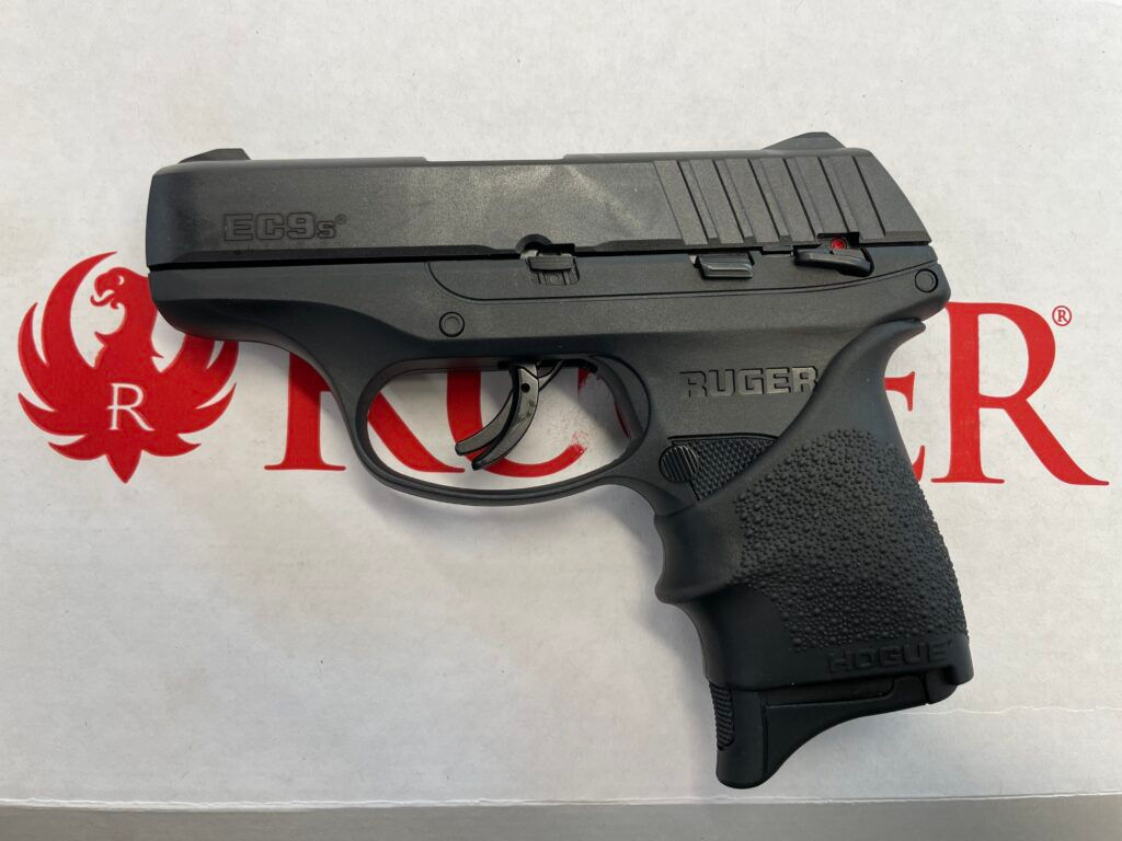 Ruger EC9S W/Hogue grip 9mm
