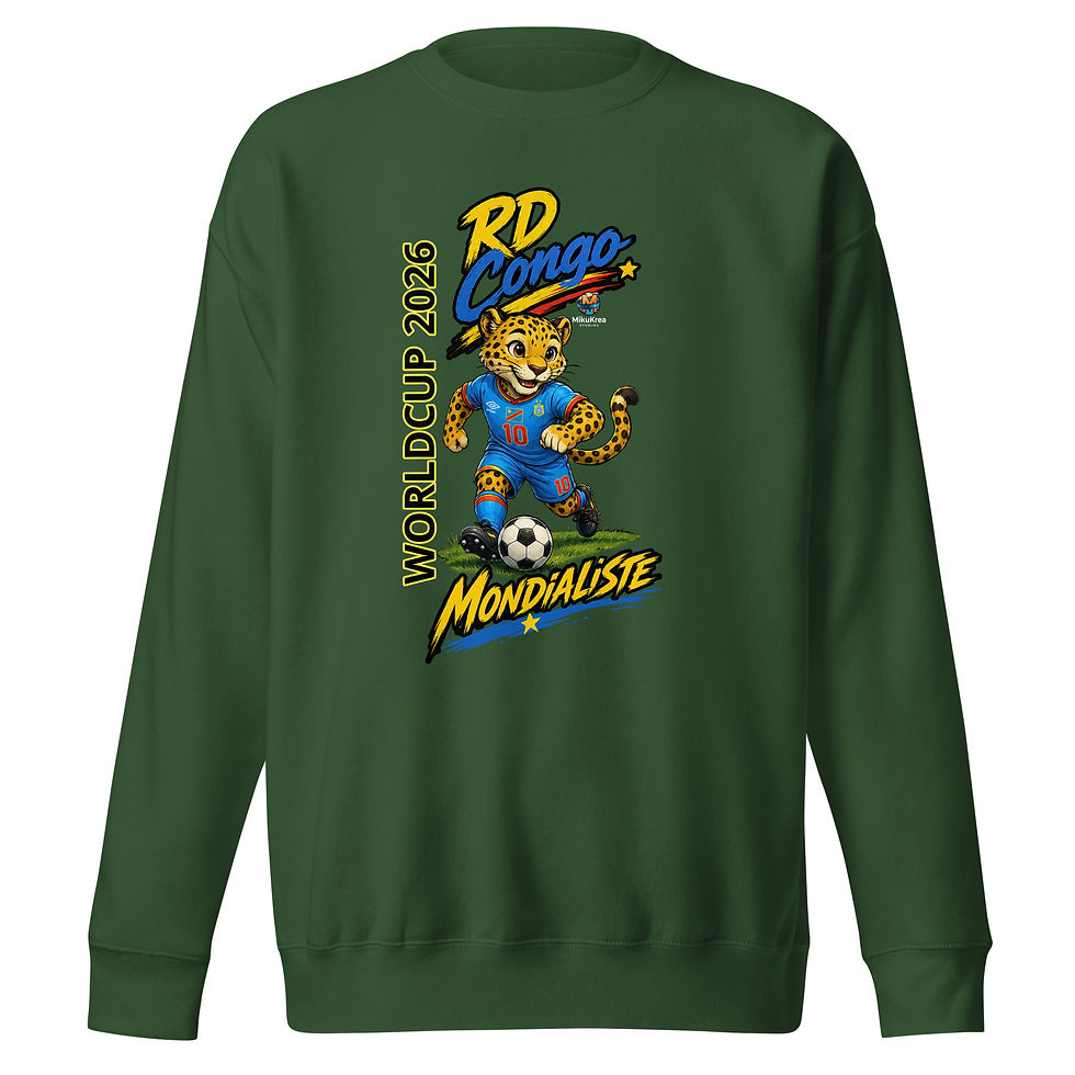 Thumbnail: RD Congo Mondialiste - Unisex Premium Sweatshirt