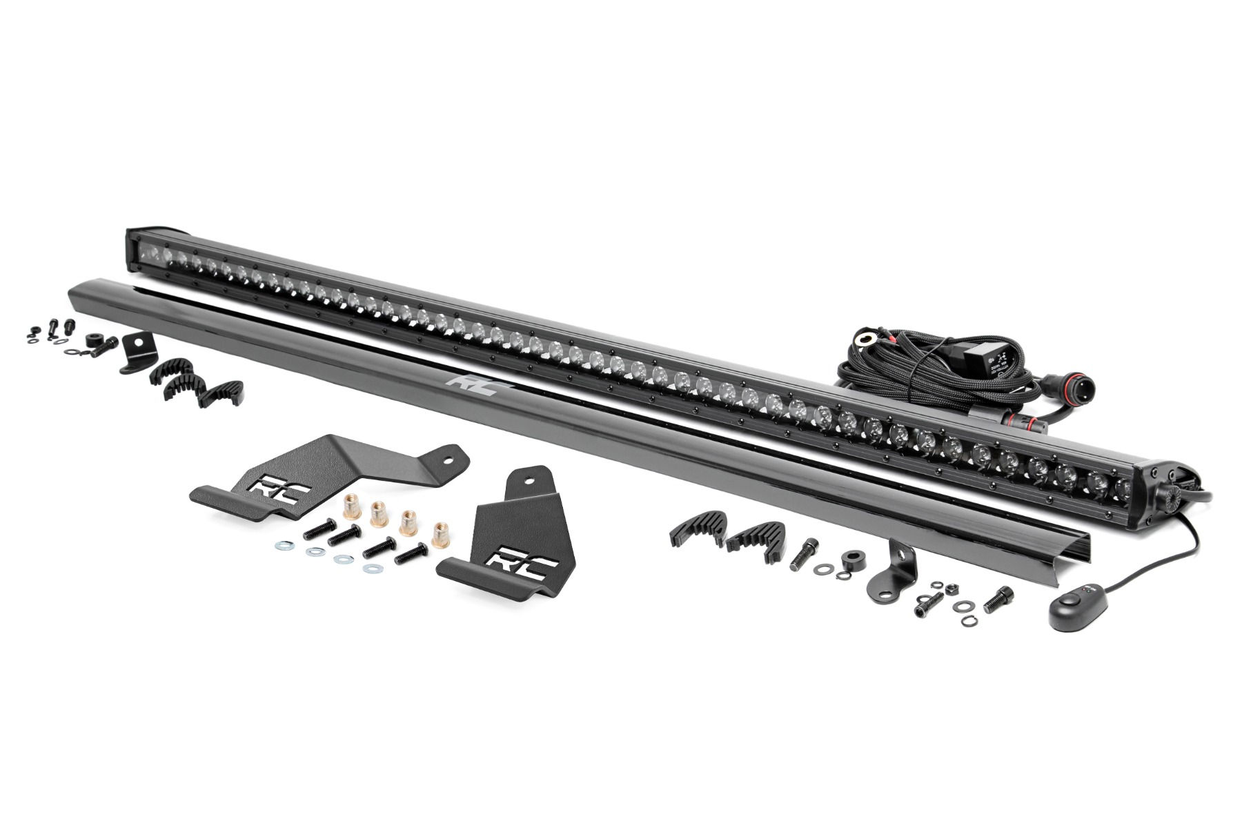 LED Light Mount - 50" Black Single Row