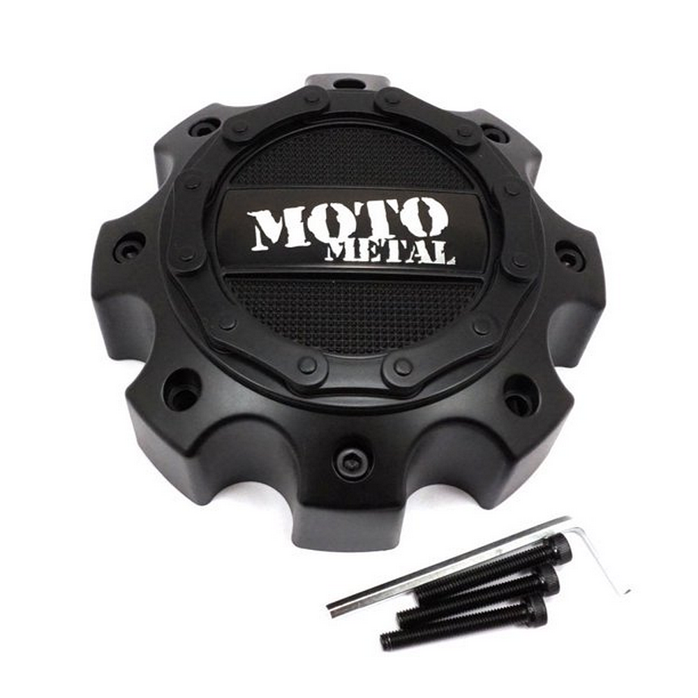 Moto Metal MO971/MO972 CAP SATIN BLACK 8-LUG