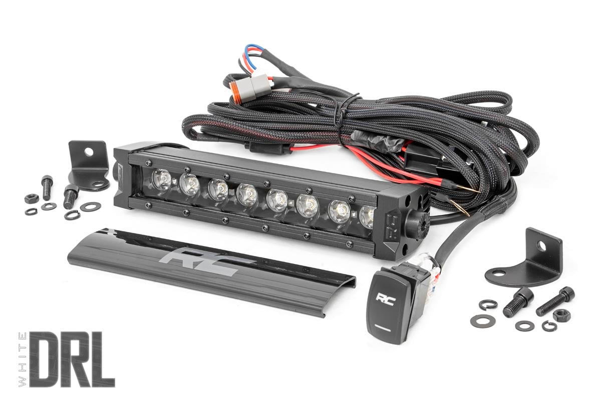 8 Inch Black Series LED Light Bar Single Row