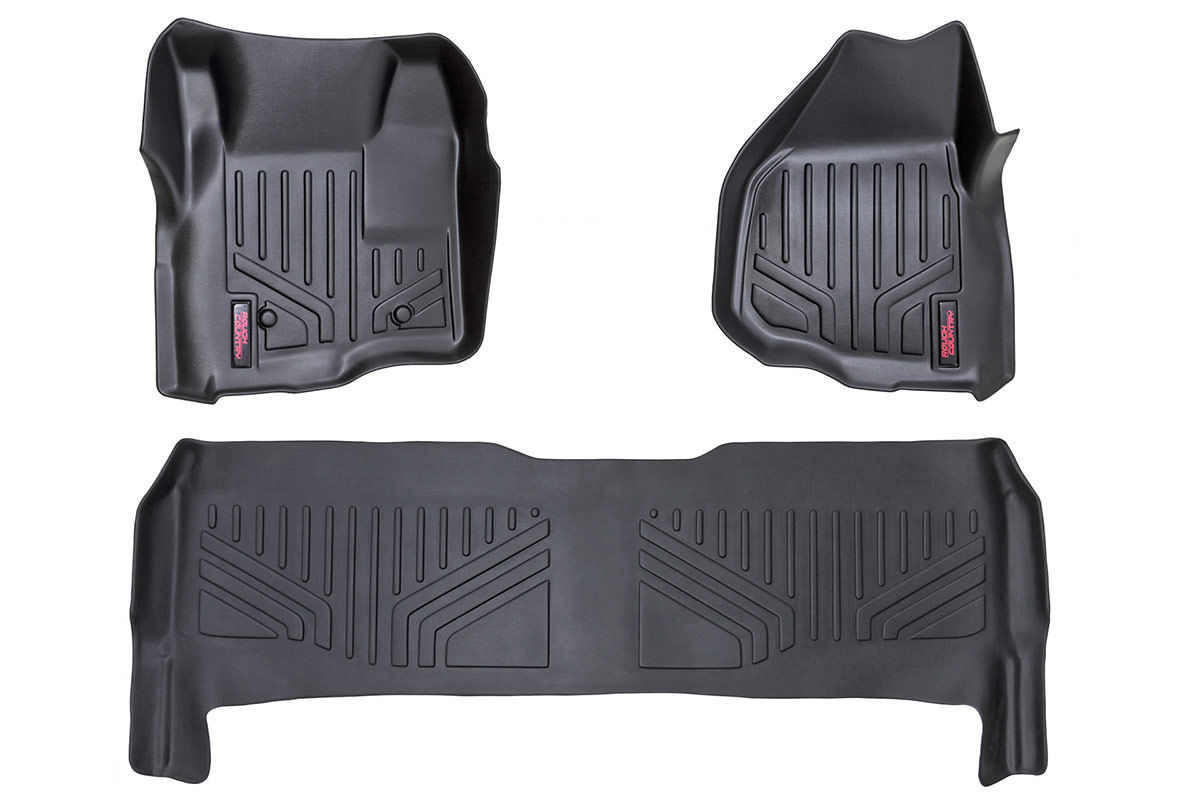 Floor Mats - Fr & RR - Depressed Pedal - Ford
