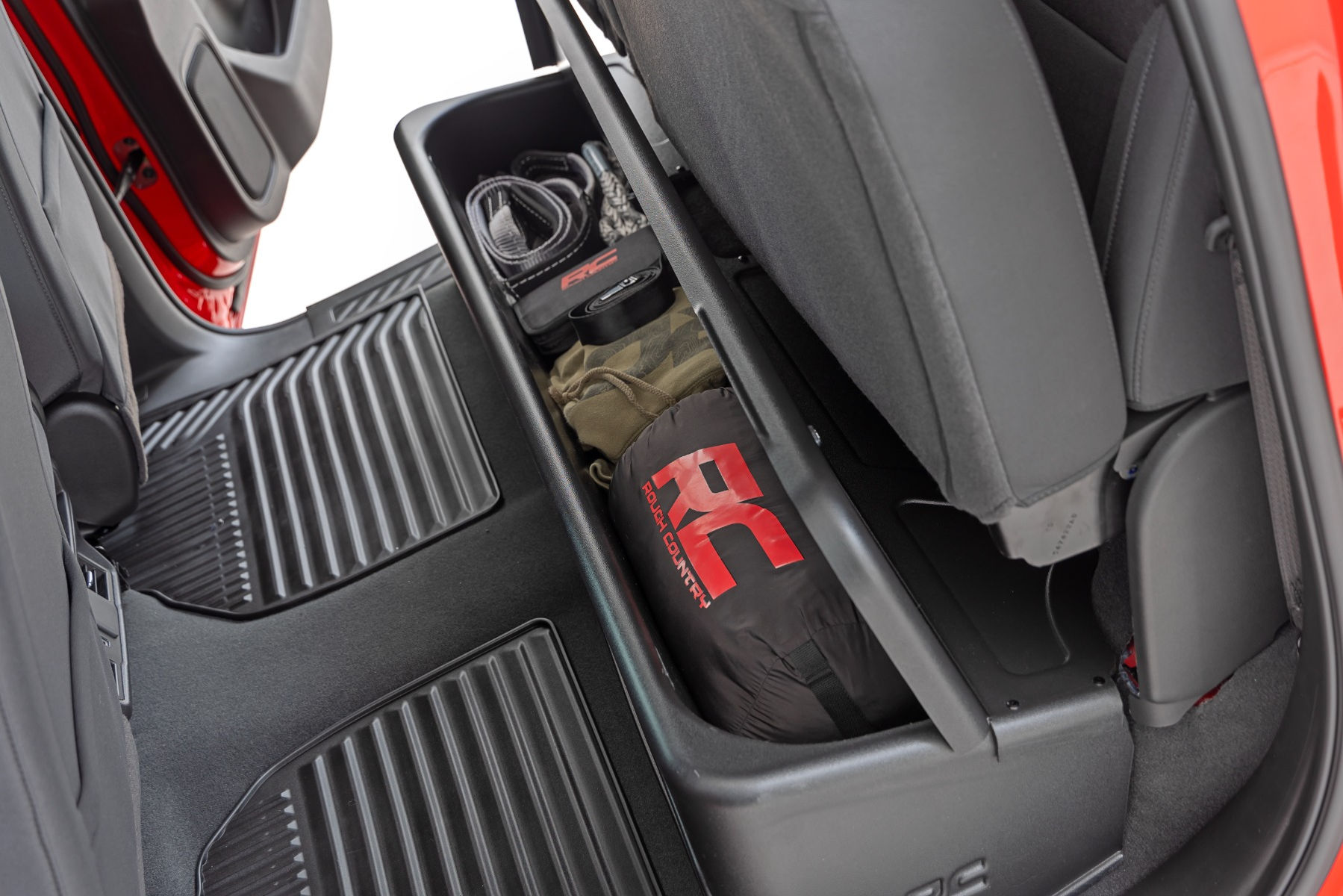 Under Seat Storage with Locking Lid Double Cab