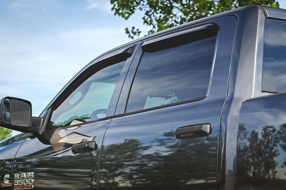 Thumbnail: Side Window Deflectors Tape On Rain Guard