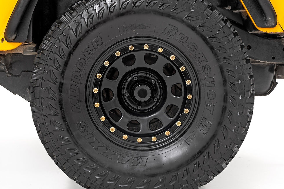 Thumbnail: Steel Simulated Bead Lock Blk Wheel Size - 15X10