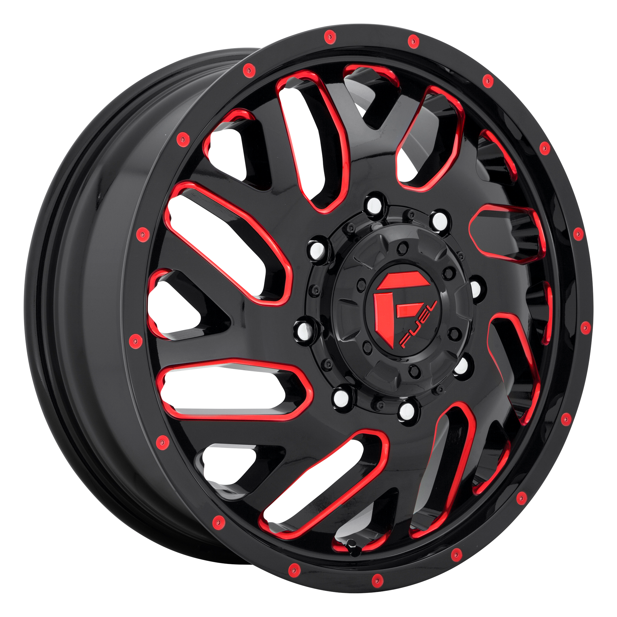 Fuel 1PC D656 TRITON 20X8.25 GB W/ RED TINT
