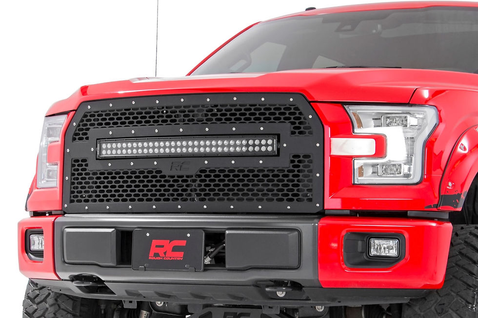 Thumbnail: Mesh Grille - 30" Dual Row LED - Black Ser